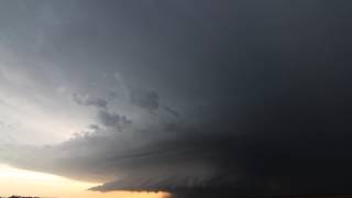 5212016 Leoti KS Stationary Supercell Timelapse [upl. by Monroe]