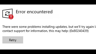 Fix Windows 11 Update Error Code 0x80240439 [upl. by Ielhsa]