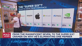 An end to the magnificent seven Cramer on why hes removing one stock from the group [upl. by Dot]