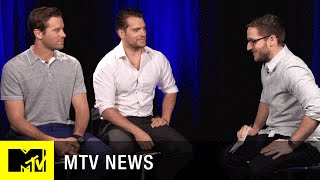 Henry Cavill amp Armie Hammer Trade The Man From UNCLE Secrets  MTV News [upl. by Ramey]