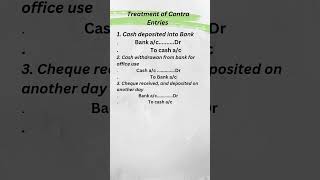 Triple column cash book contra entries accounting [upl. by Eward217]