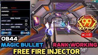 Free Fire OB44 injector  Magic Bullet  Hologram  Rank Working injector  ff hack [upl. by Courtnay]