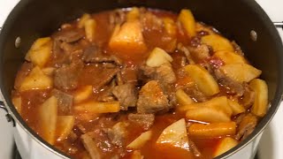 Como hacer Bistec Ranchero con Papa  rápido y sencillo  La Cocina del Gera [upl. by Annahsit882]