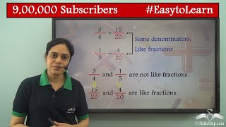 Converting Unlike to Like Fractions  Class 5  CBSE  NCERT  ICSE [upl. by Euqcaj]