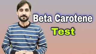 Beta Carotene Blood Test [upl. by Beatty]