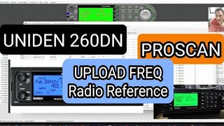 UNIDEN 160DN260DN  UPLOAD FREQUENCIES from RADIO REFERENCE [upl. by Seni845]