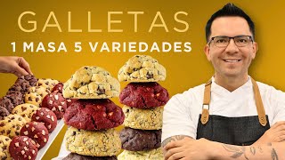 GALLETAS Te doy una receta y tendrás cinco variantes [upl. by Lattimer]