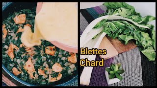 Dîner facile cuit à la poêle  recette blettes [upl. by Merissa]