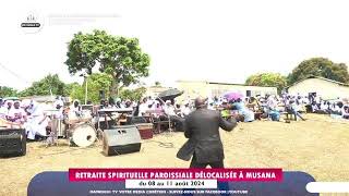 Culte avec étude biblique de la retraite spirituelle 09082024 [upl. by Yetty]