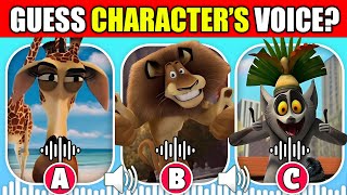 Guess The DreamWorks Madagascar Characters By Their Voice 🔊  Alex King Julian Melman [upl. by Sloatman]