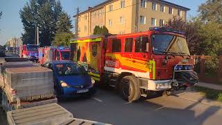 OSP Ożarów Mazowiecki oddanie hołdu strażakowi z OSP Rumian [upl. by Spence748]