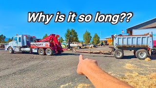 The real reason hitches are so LONG on dump truck trailers [upl. by Graubert68]