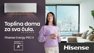 Osetite toplinu doma za sva čula uz Hisense Energy PRO X klima uređaj [upl. by Hernardo]