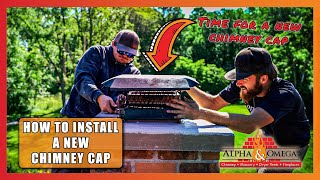 How To Install A New Chimney Cap  Alpha amp Omega [upl. by Euqinomahs]