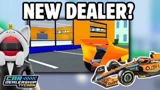 🔥New Dealership Coming To Car Dealership Tycoon cardealershiptycoon roblox [upl. by Asserac]