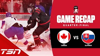 Canada vs Slovakia  2023 World Juniors Highlights [upl. by Amato122]