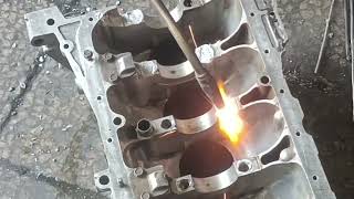 The final way how to repair stripped aluminium thread  engine block  LPG gas [upl. by Steffin131]