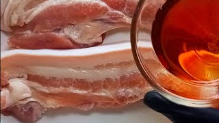 Fried pork belly with fish sauce😗 food cooking recipe youtube shorts [upl. by Oirrad454]