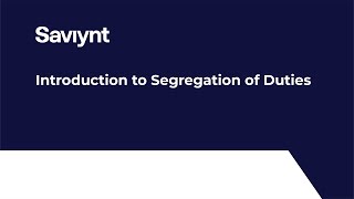 Lesson 3  Introduction to Segregation of Duties [upl. by Andreana]