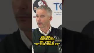 NORVELL CURRENT PLAYERS MUST CHANGE OR “THEY’RE NOT GONNA BE HERE” FSUFootball FSU [upl. by Suzie]