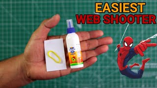 How to make SPIDERMAN WEB SHOOTER at home  paper and ruberband web shooter  easy web shooter [upl. by Ahsinal]