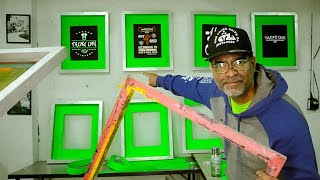 How to make screen printing picture frames [upl. by Tumer]