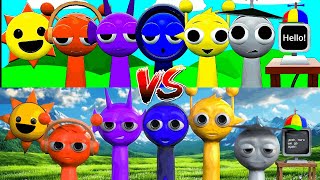 Original Sprunki 3D vs 3D Fake Version  CAT CALL [upl. by Gide]