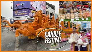 Traditional Candle Festival  Nakhon Ratchasima Thailand 2023 [upl. by Ajani259]