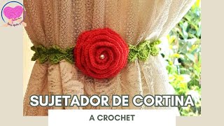 SUJETADOR DE CORTINAS PASO A PASO SUPER FACIL A CROCHET [upl. by Koziarz]