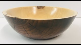 Woodturners Journal Burnt Wood Bowl Made from Scrap [upl. by Aissert]