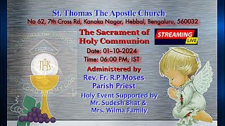 St Thomas the Apostle Church Kanaka Nagar BLR  First Holy Communion 01102024 at 0600 PM [upl. by Reviere680]