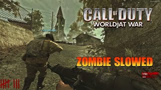 ZOMBIE EVACUATION ZOMBIE SLOWED  WORLD AT WAR ZOMBIES CUSTOM MAP [upl. by Tarsus]