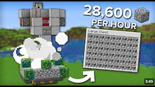 Minecraft Easy 5 Minute Cobblestone Farm  Fully Automatic [upl. by Rettke]