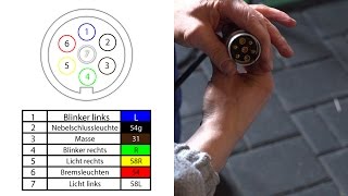 7 Polige Stecker  Montageanleitung [upl. by Fauver]