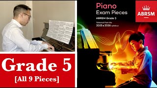 ABRSM Grade 5 Piano 2025 amp 2026 all 9 Pieces│with Sheet Music│ in 4k [upl. by Bourn]