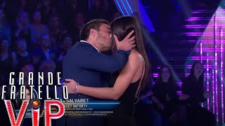 Grande Fratello VIP  Il bacio tra Antonino Spinalbese e Ginevra Lamborghini [upl. by Ardekal361]