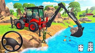 JCB 3DX Backhoe Loader Driving 🔴 Live Bus Simulator Indonesia gameplay jcb live indonesia [upl. by Nollat162]