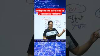 Independent vs dependent variables  UGC NET Paper 1 Research Aptitude shorts shortsfeed ugcnet [upl. by Odlaniger]