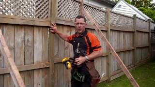 How to Repair a Leaning Fence  Mitre 10 Easy As DIY [upl. by Airt]