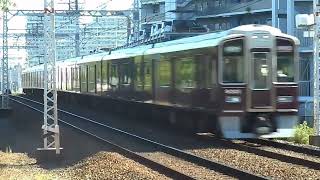 20240911 阪急 9300系9301F 準特急大阪梅田行き通過 摂津市駅～正雀駅間 正音寺踏切 阪急電鉄 阪急電車 [upl. by Glantz]