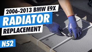 DIY E90 BMW 328i Radiator replacement E9x 325i 330i [upl. by Ioyal]