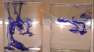 Diffusion and Temperature Water amp Pen ink amp Vinegar [upl. by Rainwater]