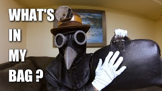 Whats in my Bag with Corvus D Clemmons ASMR Plague Doctor  Binaural [upl. by Kamin]