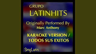 Almohada Karaoke Version Originally Performed By Marc Anthony [upl. by Iilek430]