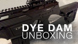 AN ELECTRONIC MAGFED PAINTBALL MARKER  Dye DAM Unboxing [upl. by Bevers37]