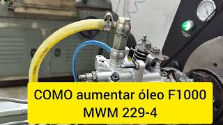 COMO aumentar óleo F1000 MWM 2294 [upl. by Idnal148]