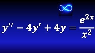 138 EDO no homogénea VARIACIÓN DE PARÁMETROS Exponencial entre x2 [upl. by Bolling327]