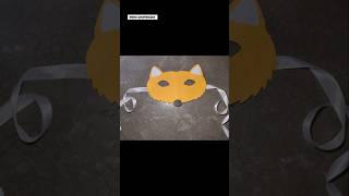 Fox Face Mask🦊Animal Face Mask animalmask viral trending papercraft diy youtubeshorts shorts [upl. by Lipps]