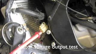 HOW TO CHECK YOUR CHARGING SYSTEM and CHANGING the STATOR and REGULATORRECTIFIER [upl. by Lerat]