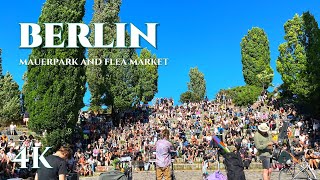 4K WALK Berlin Germany MouerPark Sunday Market Walking Tour at Summer 2024 [upl. by Crudden200]